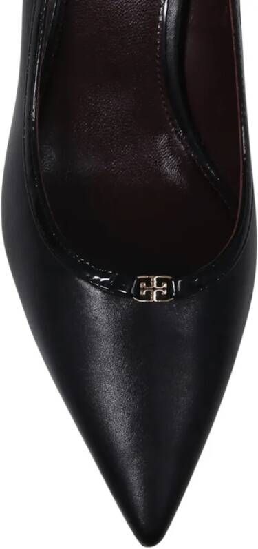 TORY BURCH Hoge hakken Double T Buckle Kitten Heel Pump 45Mm in zwart