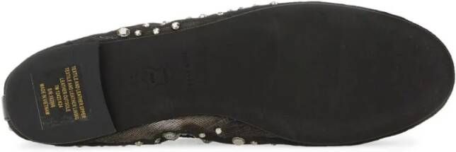 TORY BURCH Ornate Ballerina Flats in zwart
