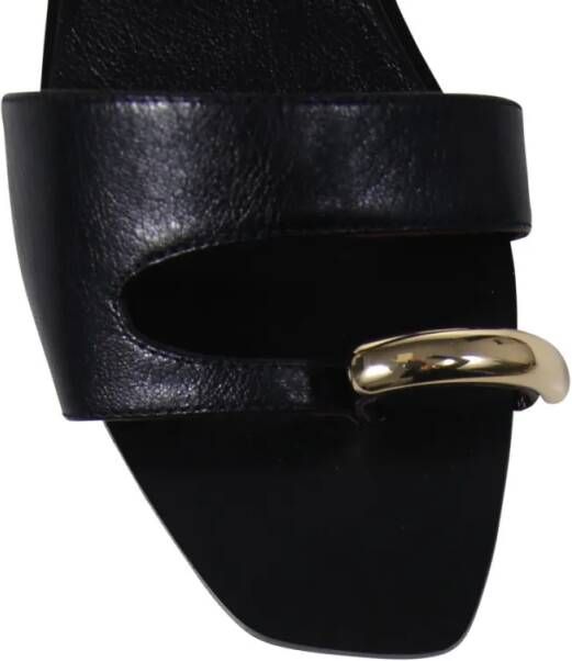 TORY BURCH Sandalen Black Pierced Slide in zwart