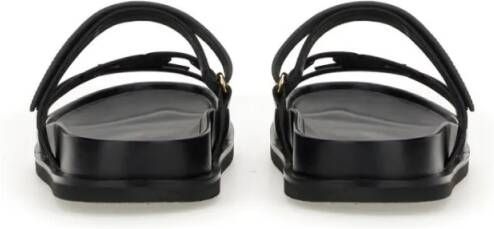 TORY BURCH Sandalen Cut-Out Design Bovine Leather Sandals in zwart