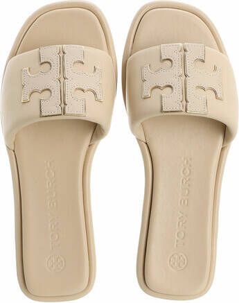 TORY BURCH Sandalen Double T Sport Slide in crème