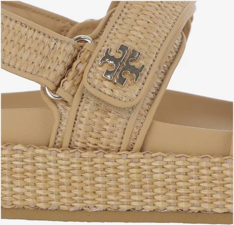 TORY BURCH Sandalen Kira Raffia Sandals in beige