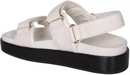 TORY BURCH Crèmekleurige Leren Sandalen met Klittenbandsluiting White Dames - Foto 3