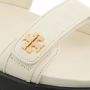 TORY BURCH Crèmekleurige Leren Sandalen met Klittenbandsluiting White Dames - Thumbnail 5