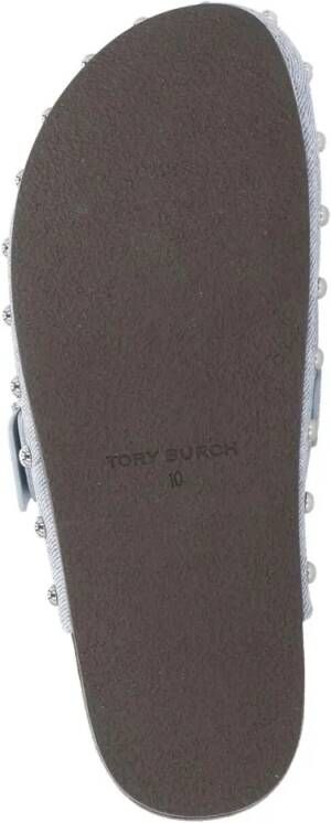 TORY BURCH Sandalen Light Blue Mellow Stud Sabot in blauw
