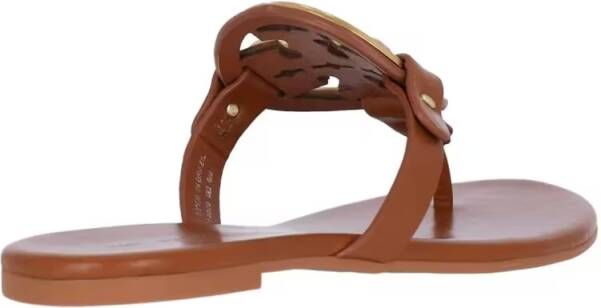 TORY BURCH Sandalen Miller' Brown Nappa Sandals – Brown in bruin