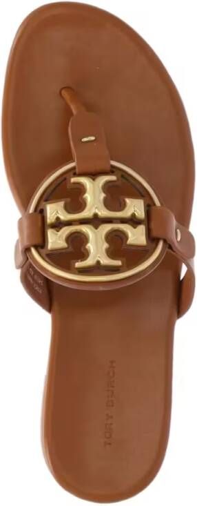TORY BURCH Sandalen Miller' Brown Nappa Sandals – Brown in bruin