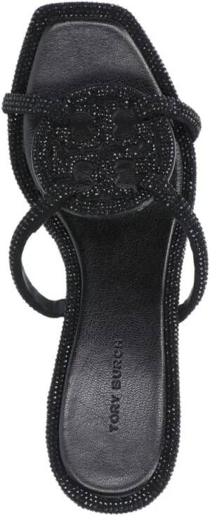 TORY BURCH Sandalen Miller Geo Bombé' Sandals – Black in zwart