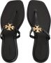 TORY BURCH Zwarte TPU Plate Sandalen met Messing Logo Black Dames - Thumbnail 7