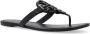 TORY BURCH Slippers & Mules Black Leather Mules With Signature Logo Strap in grijs - Thumbnail 2