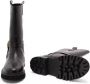 Twin-Set Boots Mid-Calf Black Leather Boots With Buckle Fastening in zwart - Thumbnail 3
