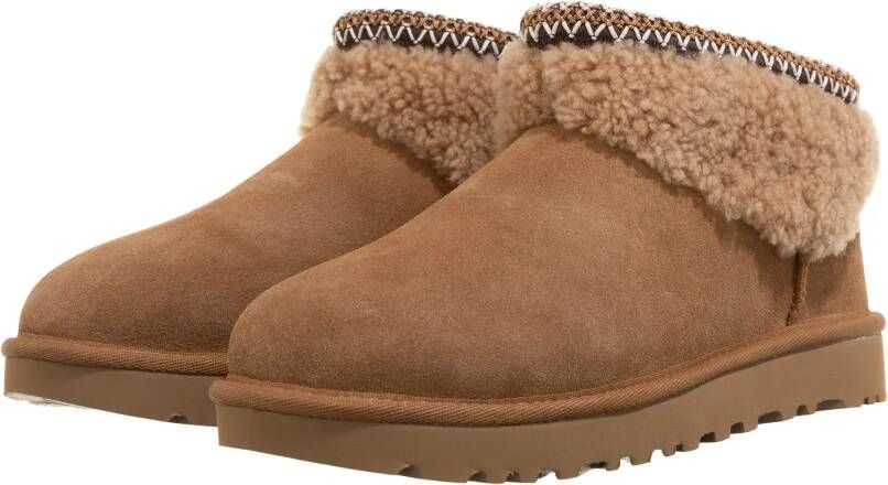 Ugg Boots Classic Ultra Mini Maxi Curly in bruin