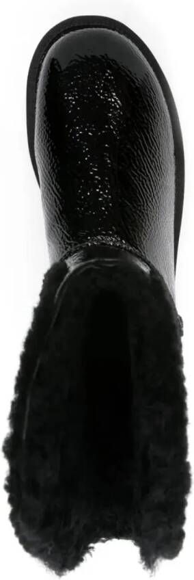Ugg Boots Mini Crinkle Boots With Logo And Plush Interior in zwart