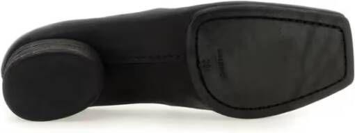 Uma Wang Carbon Fiber Ballerina Shoes With Textured Sole in zwart