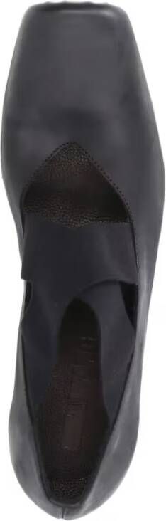 Uma Wang Heeled Ballerinas – Black in zwart