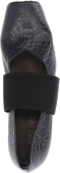 Uma Wang Heeled Ballerinas – Black in zwart