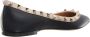 Valentino Ballerinas Rockstud Ballerina in poeder roze - Thumbnail 2
