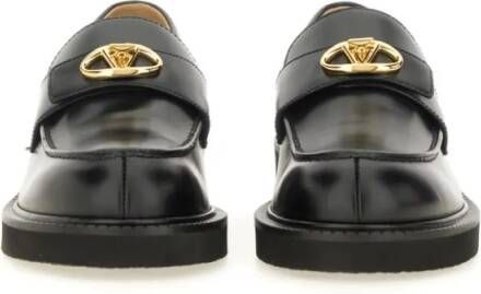 Valentino Garavani 40Mm Calfskin "Vlogo Locker" Loafer in zwart
