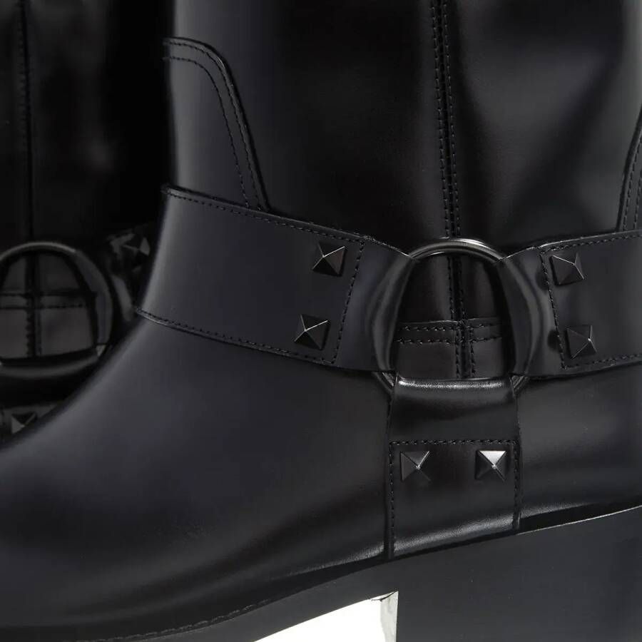 Valentino Garavani Boots Biker Rockstud in zwart