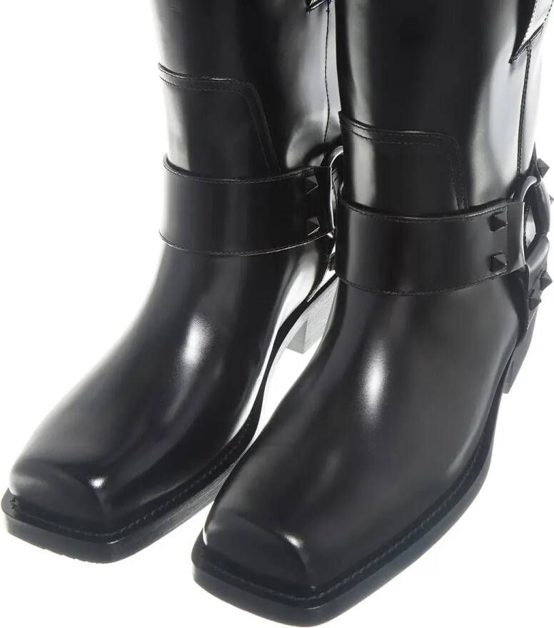 Valentino Garavani Boots Biker Rockstud in zwart