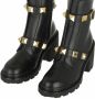 Valentino Garavani Boots & laarzen Boots Leather in zwart - Thumbnail 2