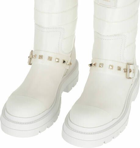 Valentino Garavani Boots & laarzen Waterproof Rockstud Ankle Boots in wit