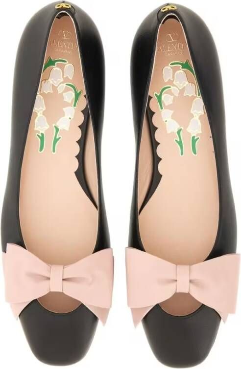 Valentino Garavani "Bowow" Ballerina in zwart