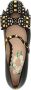 Valentino Garavani Zwarte Leren Ballerina's Elegante Studs - Thumbnail 4