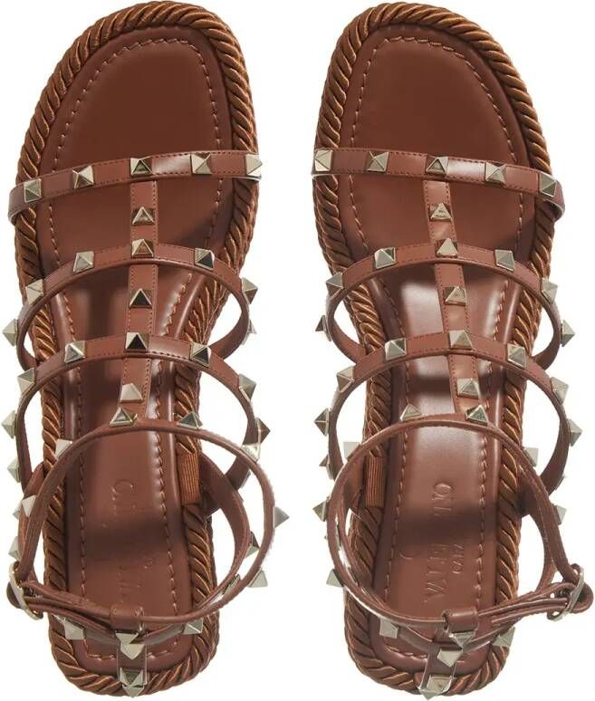 Valentino Garavani Espadrilles Wedge Espadrillas in bruin