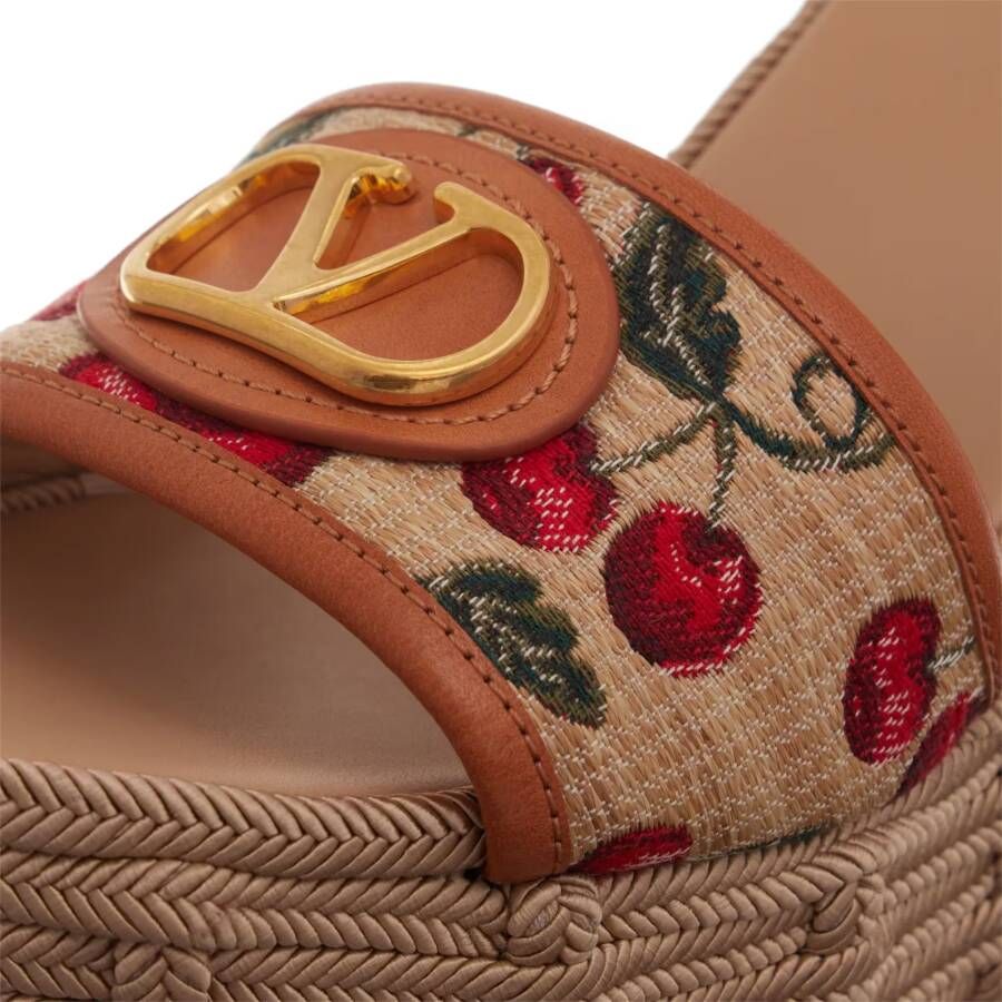 Valentino Garavani Espadrilles Wedge Espadrillas in bruin
