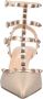 Valentino Garavani Hoge hakken Gold Calfskin Rockstud Pumps With Rose-Tone Hardwa in beige - Thumbnail 4