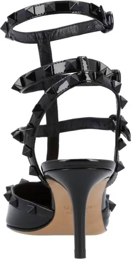 Valentino Garavani Hoge hakken Patent Leather Sandal-Pumps in zwart