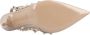 Valentino Garavani Hoge hakken Patent Rockstud Caged Pump Beige in beige - Thumbnail 3