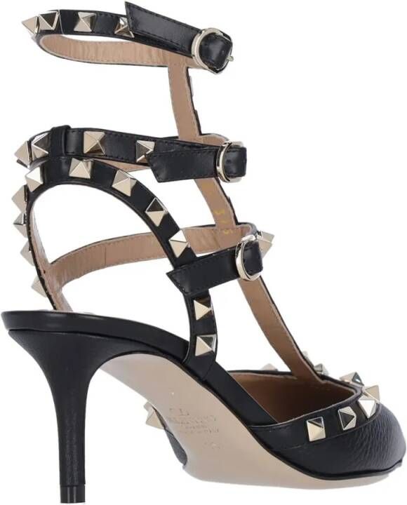 Valentino Garavani Hoge hakken Rockstud 65' Heels – Black in zwart