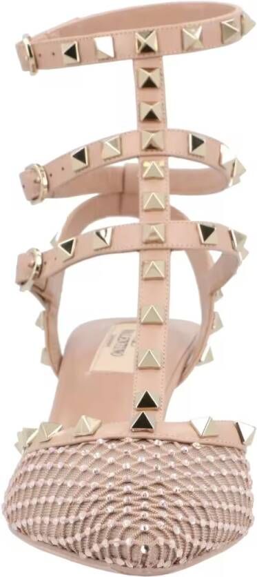 Valentino Garavani Hoge hakken Rockstud Hill Pumps Multicolored in beige