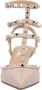 Valentino Garavani Hoge hakken Rockstud Leather Pumps in beige - Thumbnail 4