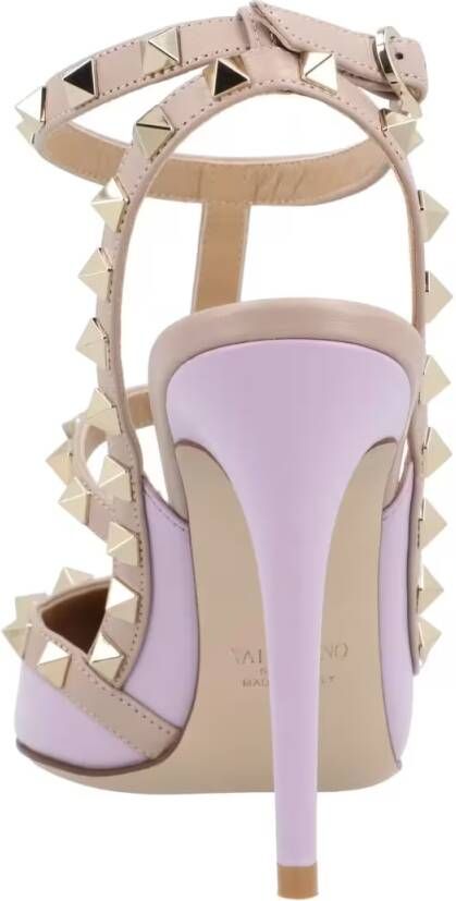 Valentino Garavani Hoge hakken Rockstud Pumps Purple in roze