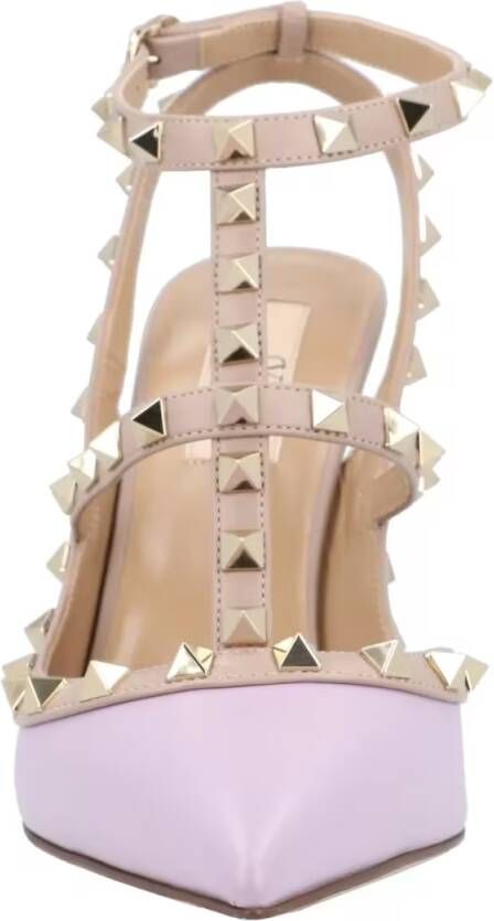 Valentino Garavani Hoge hakken Rockstud Pumps Purple in roze