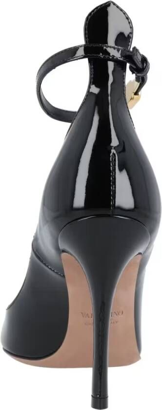 Valentino Garavani Hoge hakken Tan-Go Patent Leather Pump 100Mm Black in zwart