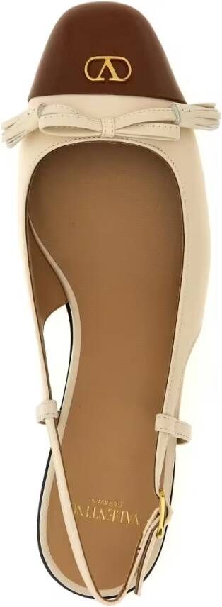 Valentino Garavani Hoge hakken 'Valet Du Roi' Slingback in beige