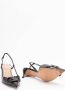 Valentino Garavani Hoge hakken `Vlogo Signature` Slingbacks in zwart - Thumbnail 2