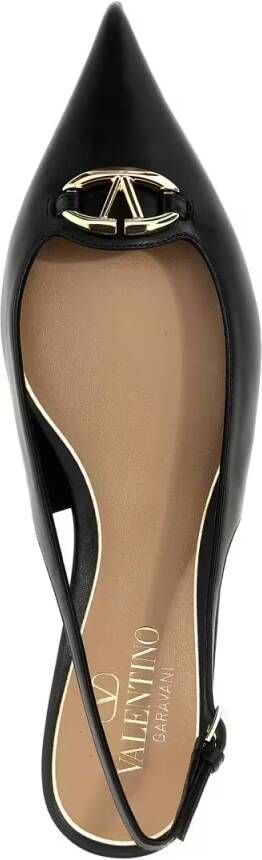 Valentino Garavani Hoge hakken 'Vlogo' Slingback in zwart