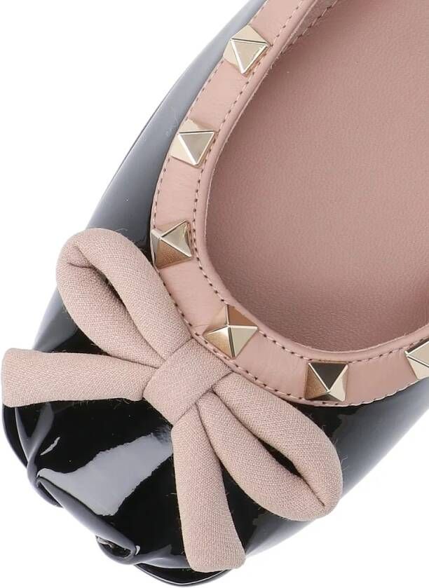 Valentino Garavani Loafers Ballerina Rockstud in zwart