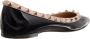 Valentino Garavani Loafers Ballerina Rockstud in zwart - Thumbnail 2