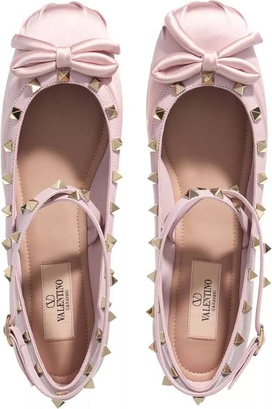 Valentino Garavani Loafers Ballerina Rockstud in paars