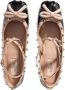 Valentino Garavani Loafers Ballerina Rockstud in poeder roze - Thumbnail 3