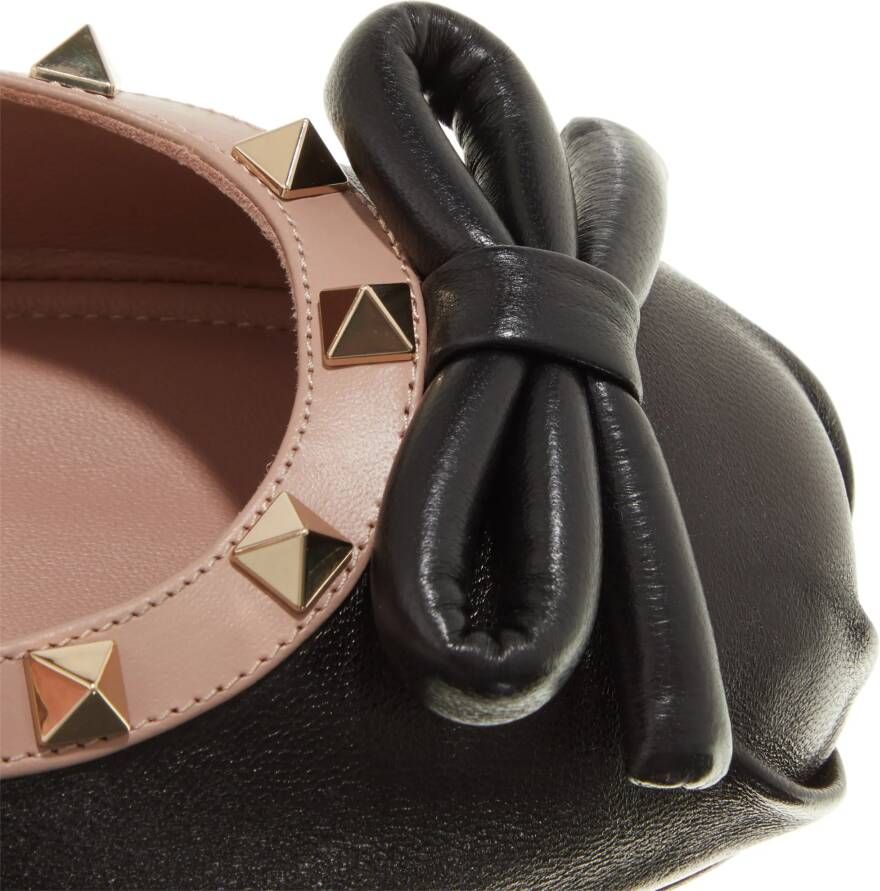 Valentino Garavani Loafers Ballerina Rockstud in zwart