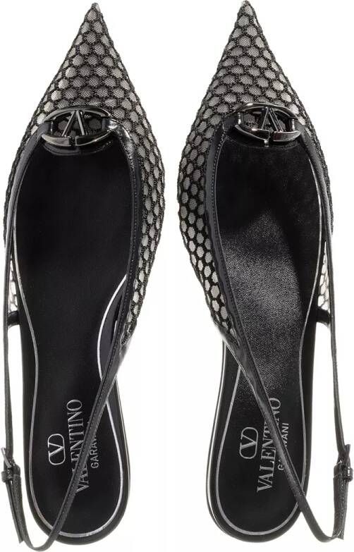Valentino Garavani Loafers Ballerina Vllogo Moon 20 in zwart