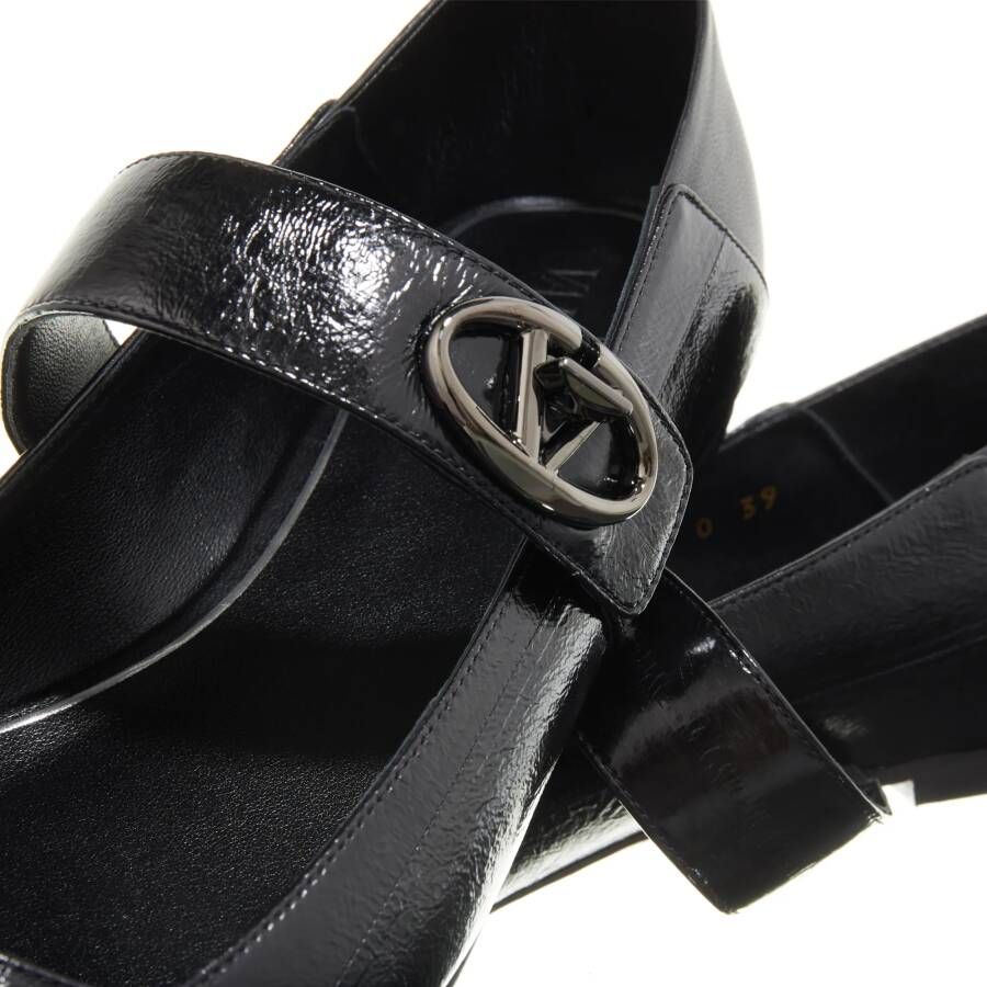 Valentino Garavani Loafers Ballerina Vlogo in zwart