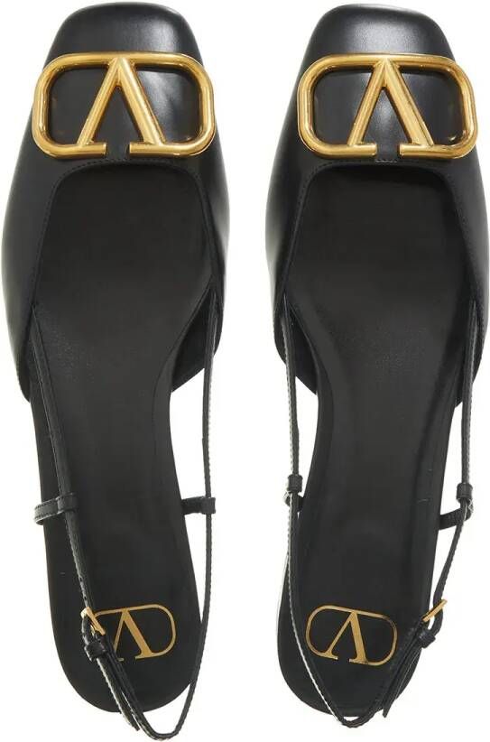 Valentino Garavani Loafers Ballerina Vlogo Signature in zwart
